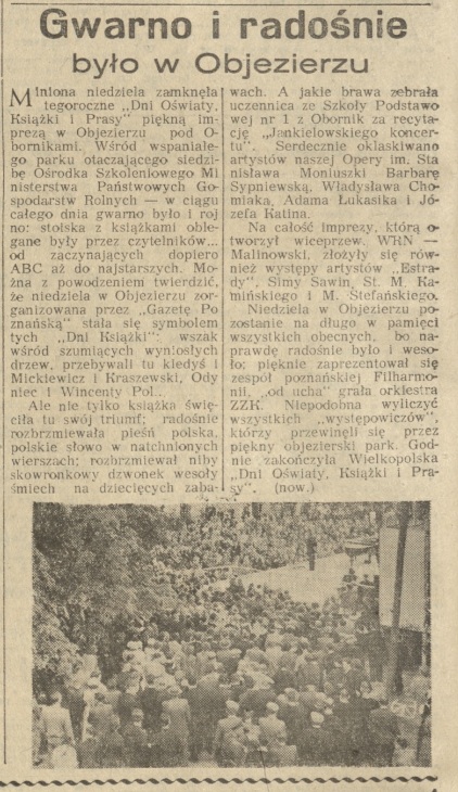 Dni Oświaty, Książki i Prasy